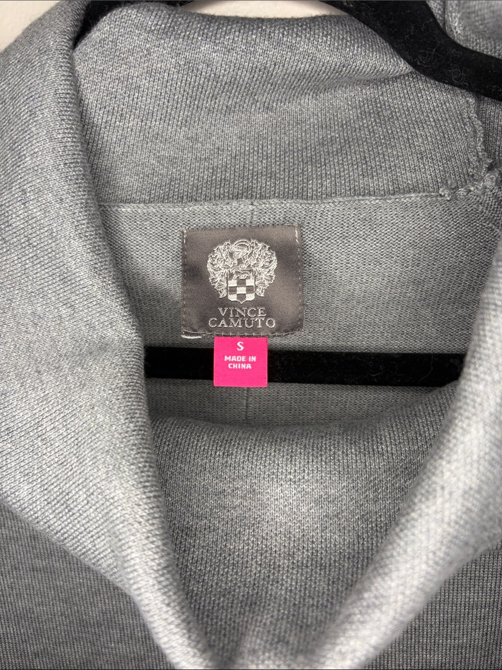 Vince Camuto Cozy Grey Cowl Neck Sweater Dress - Picture 3 of 4